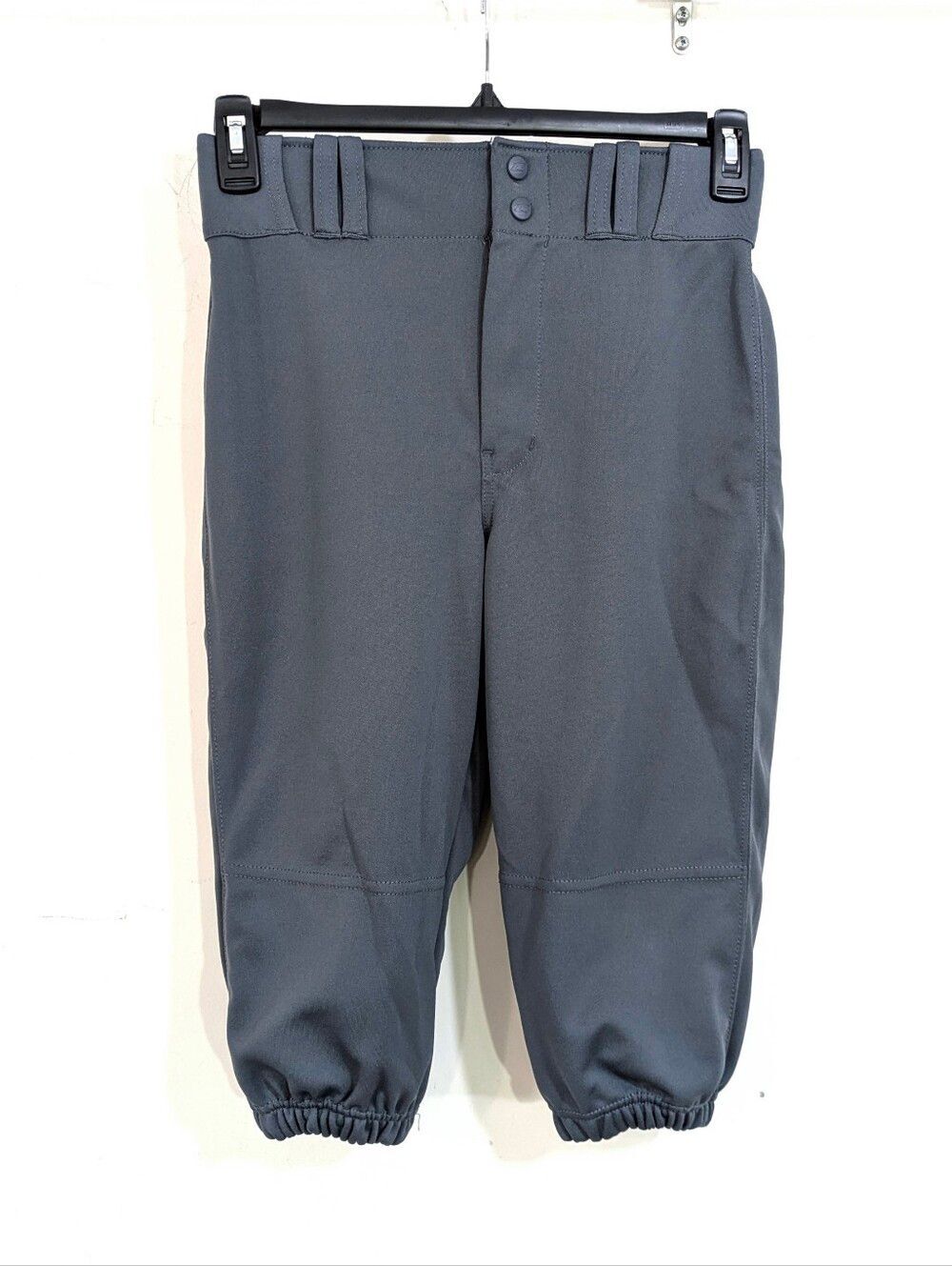 Champro Solid Dark Grey Baseball Pants - Half Leg Knickers Style - Size Youth XL